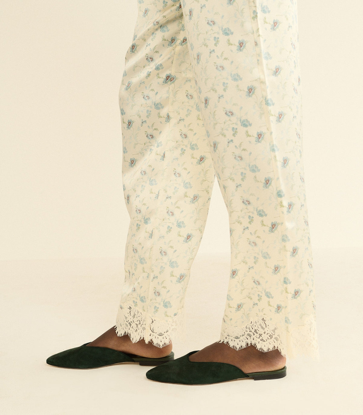 Adair Slide in Dark Pine Suede - view 4