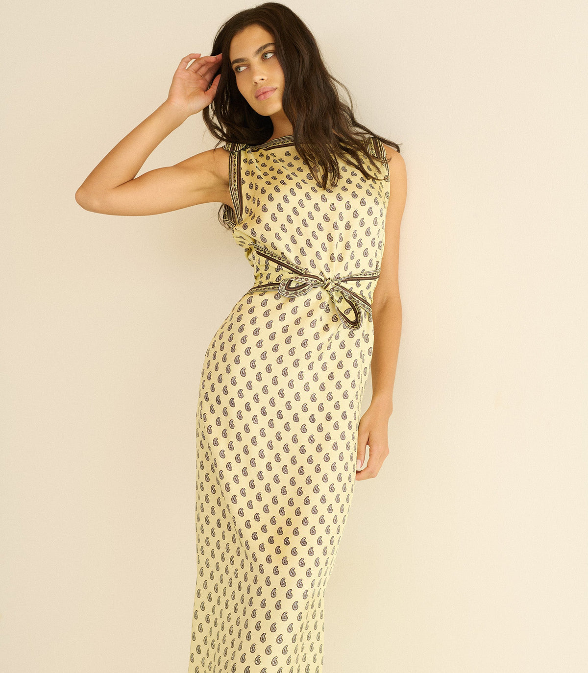 Amorette Dress in Sunlight Taormina Paisley - view 4