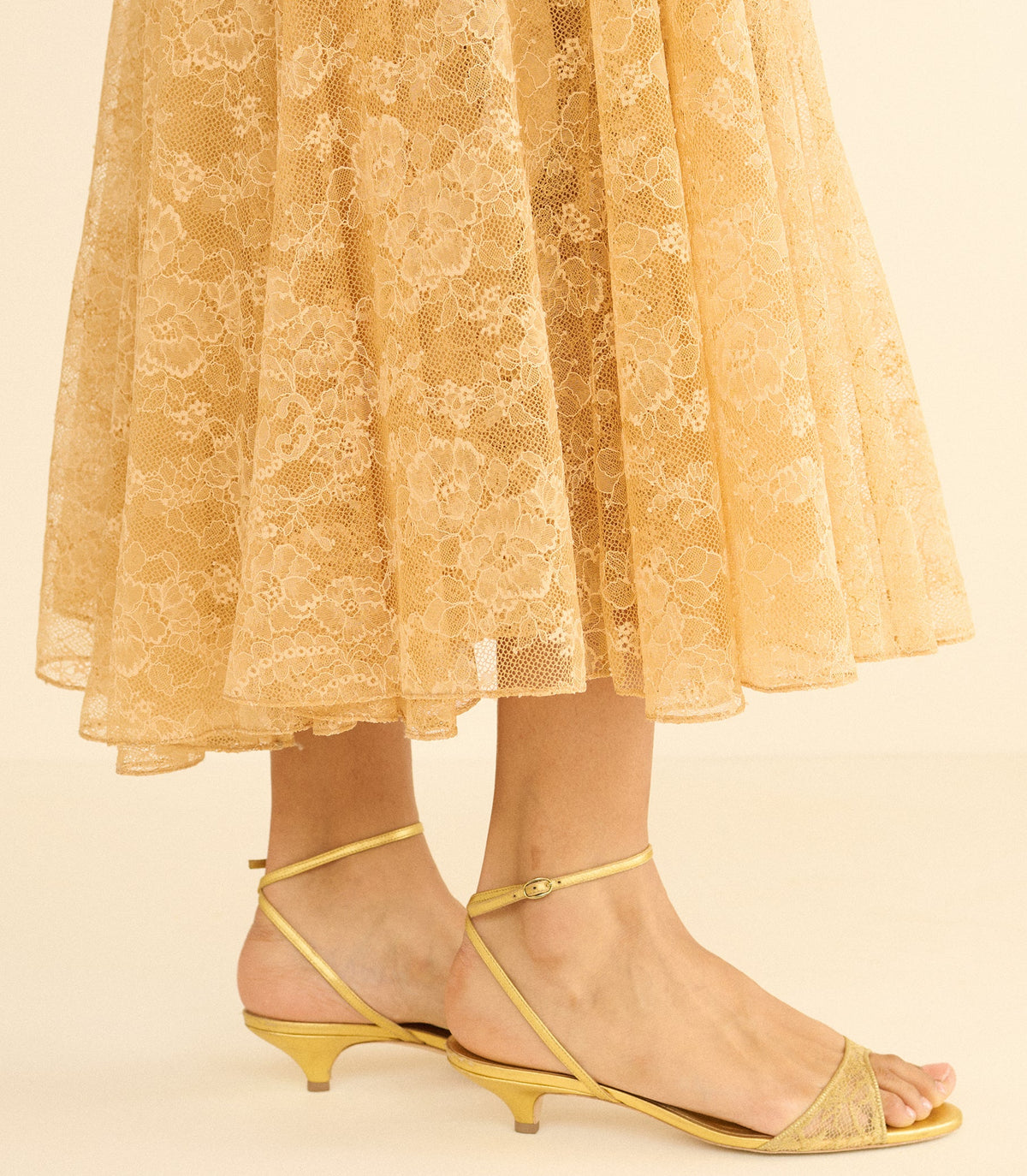 Amra Heel in Gold Lace - view 3