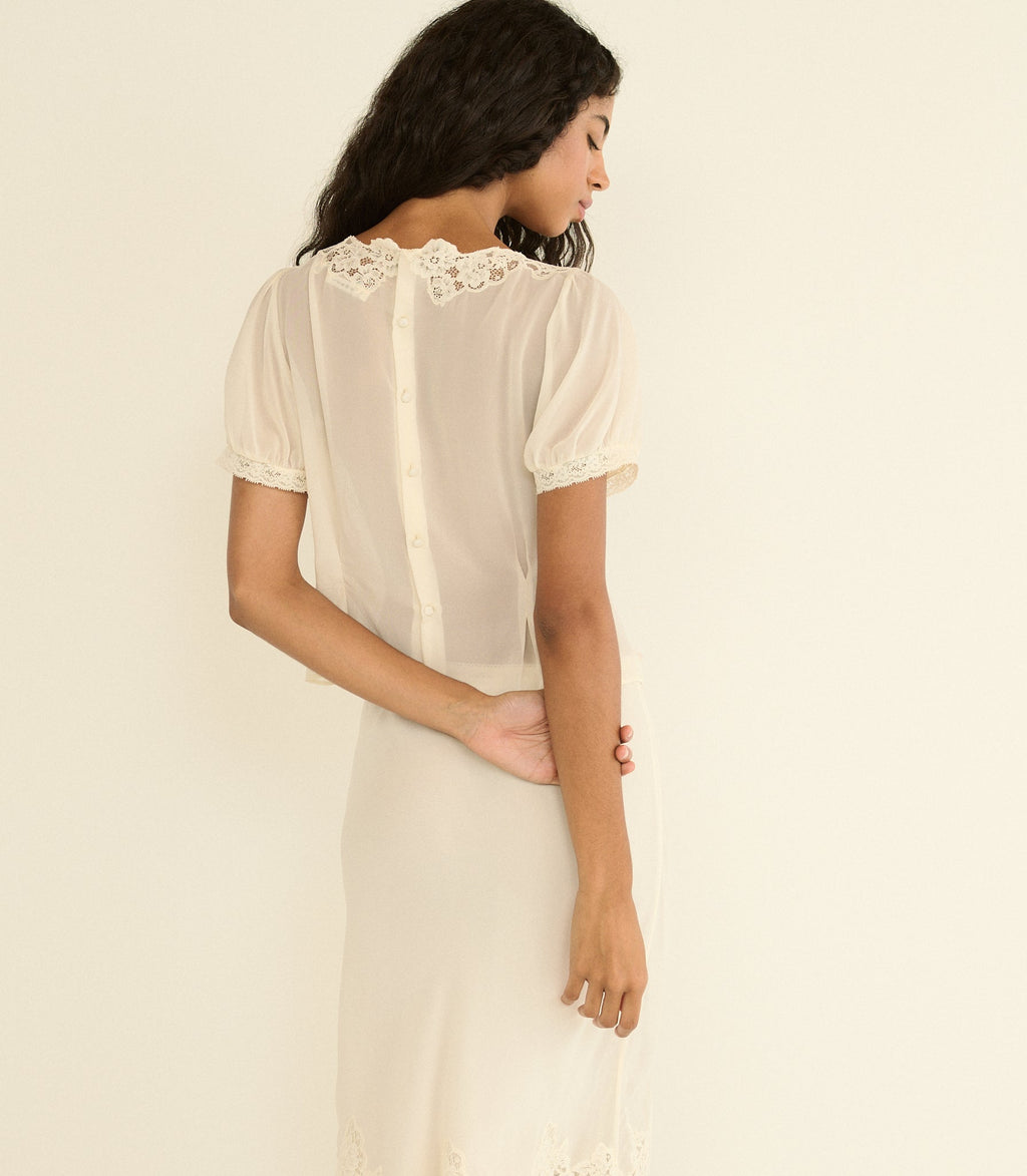 Beatrice Top in Sea Salt - view 6