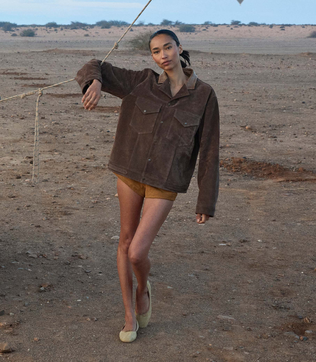 Carson Suede Jacket in Sable - view 3
