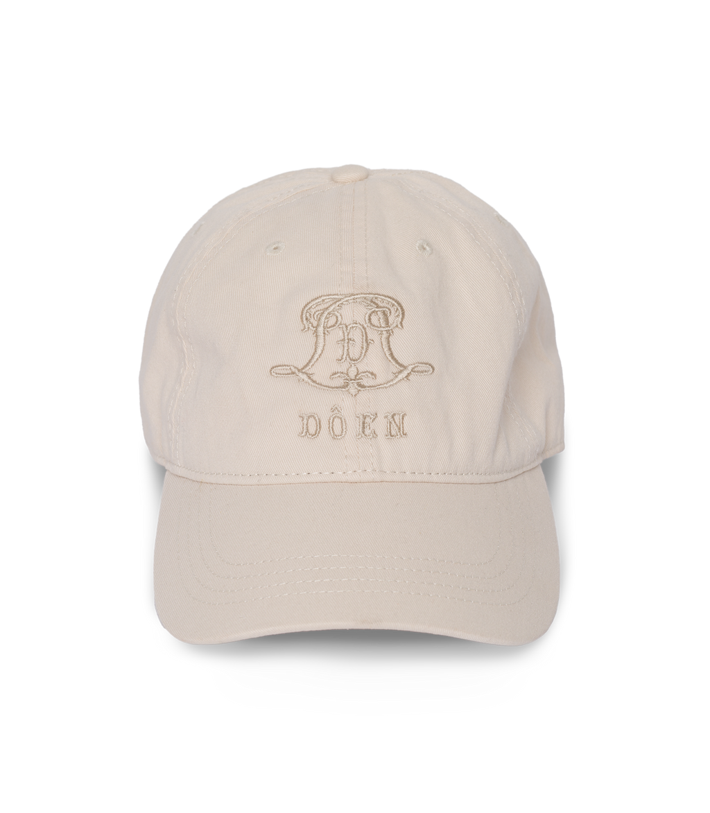Claro Baseball Hat in Cream Cotton - view 3