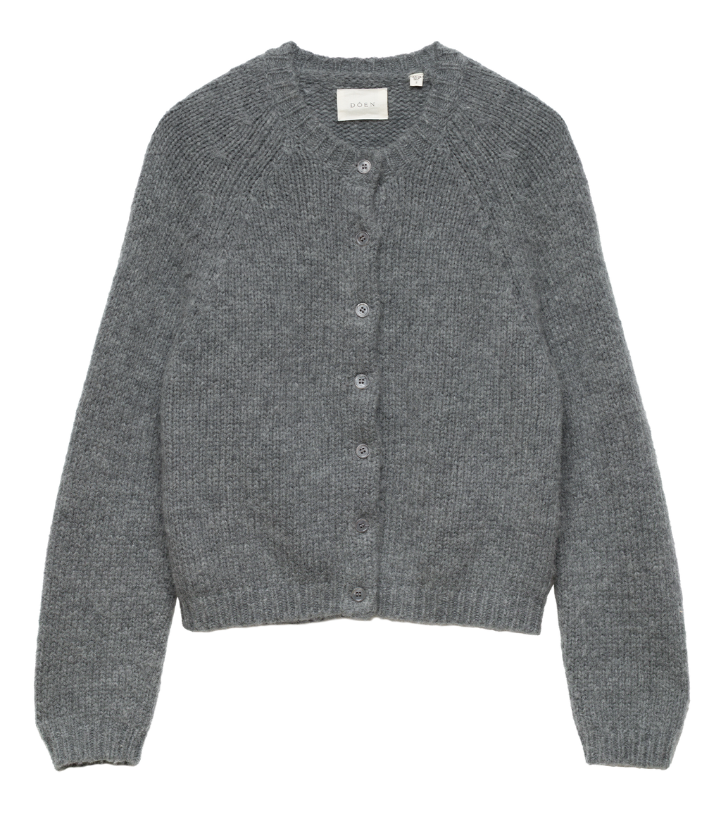 Darcy Cardigan in Charcoal Melange - view 8