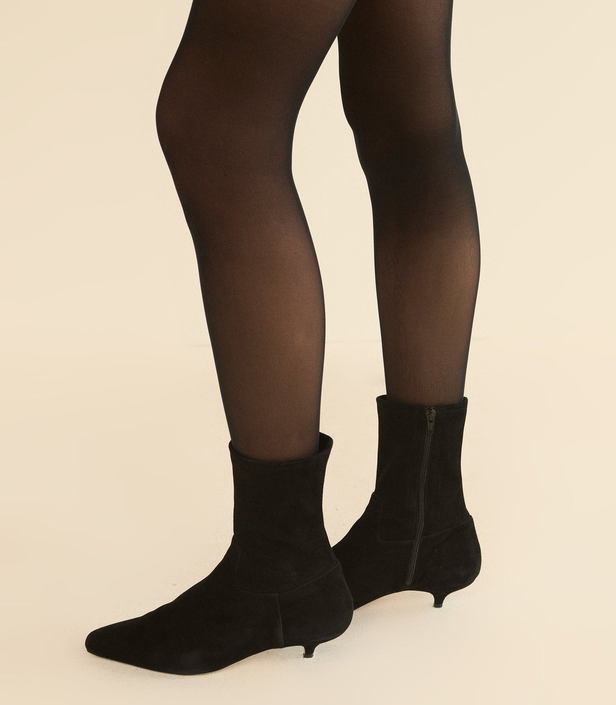 Devi Boot in Black Stretch Suede - view 4