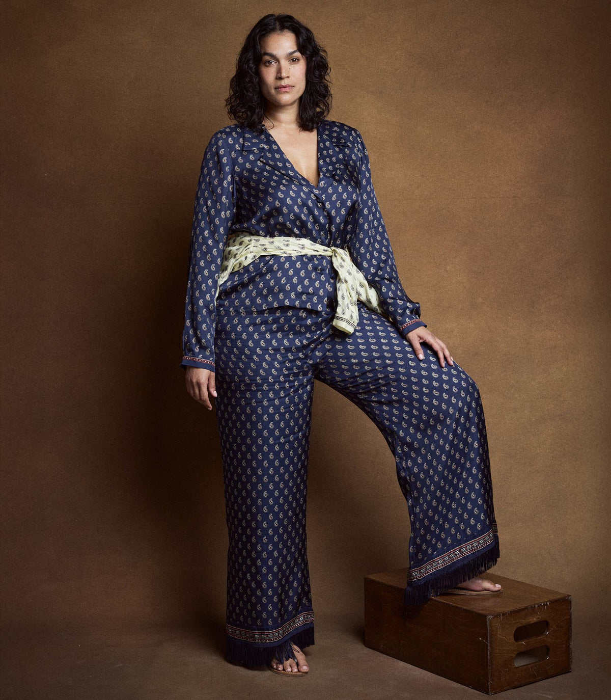 Elene Top in Bleu Taormina Paisley - view 9