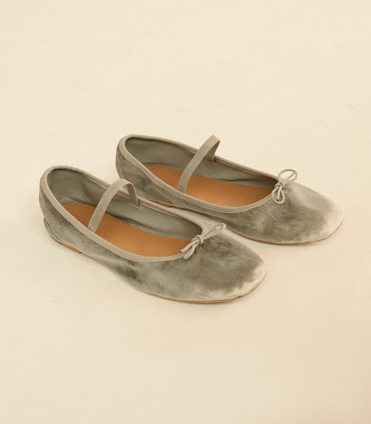 Eleni Mary Jane in Dove Panne Velvet - view 6