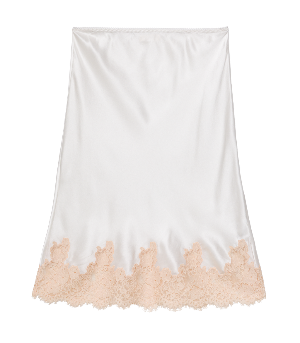 Elowette Skirt in Salt and Peach Lace - view 7