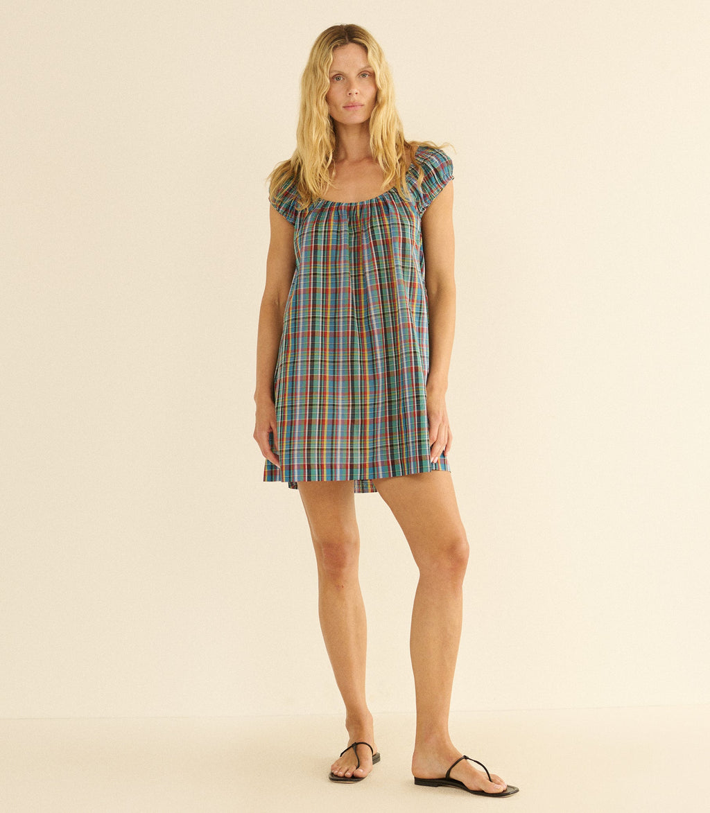 Faye Dress in Alderbrook Plaid - view 2