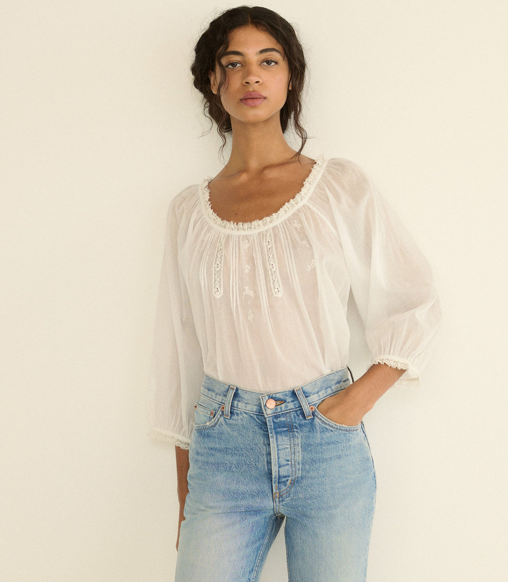Florine Top in Salt - view 3