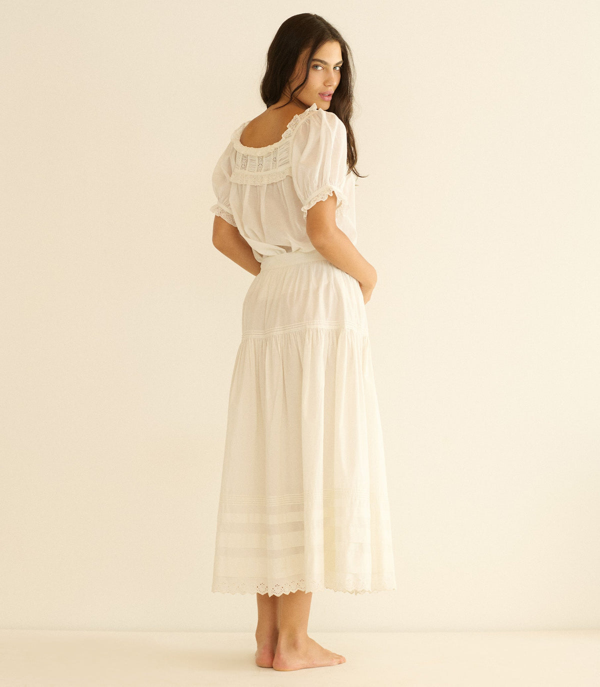 Frances Top in Salt Lace - view 4