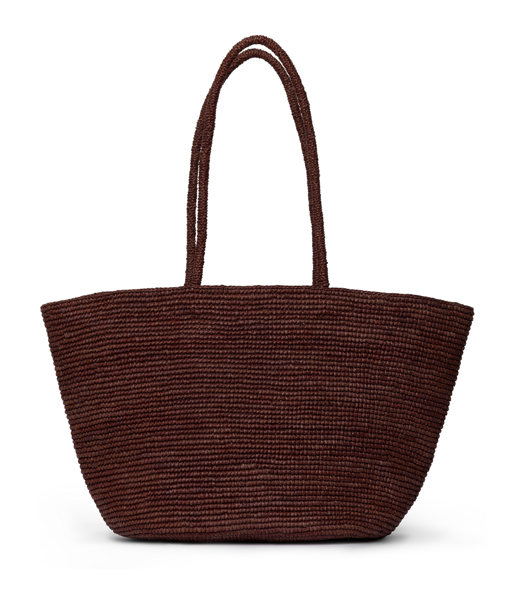 Harbour Tote in Marron Raffia - view 6