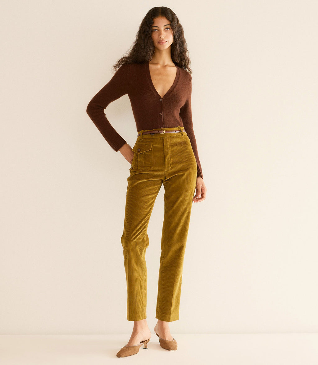 Hartfield Pant in French Olive - view 3