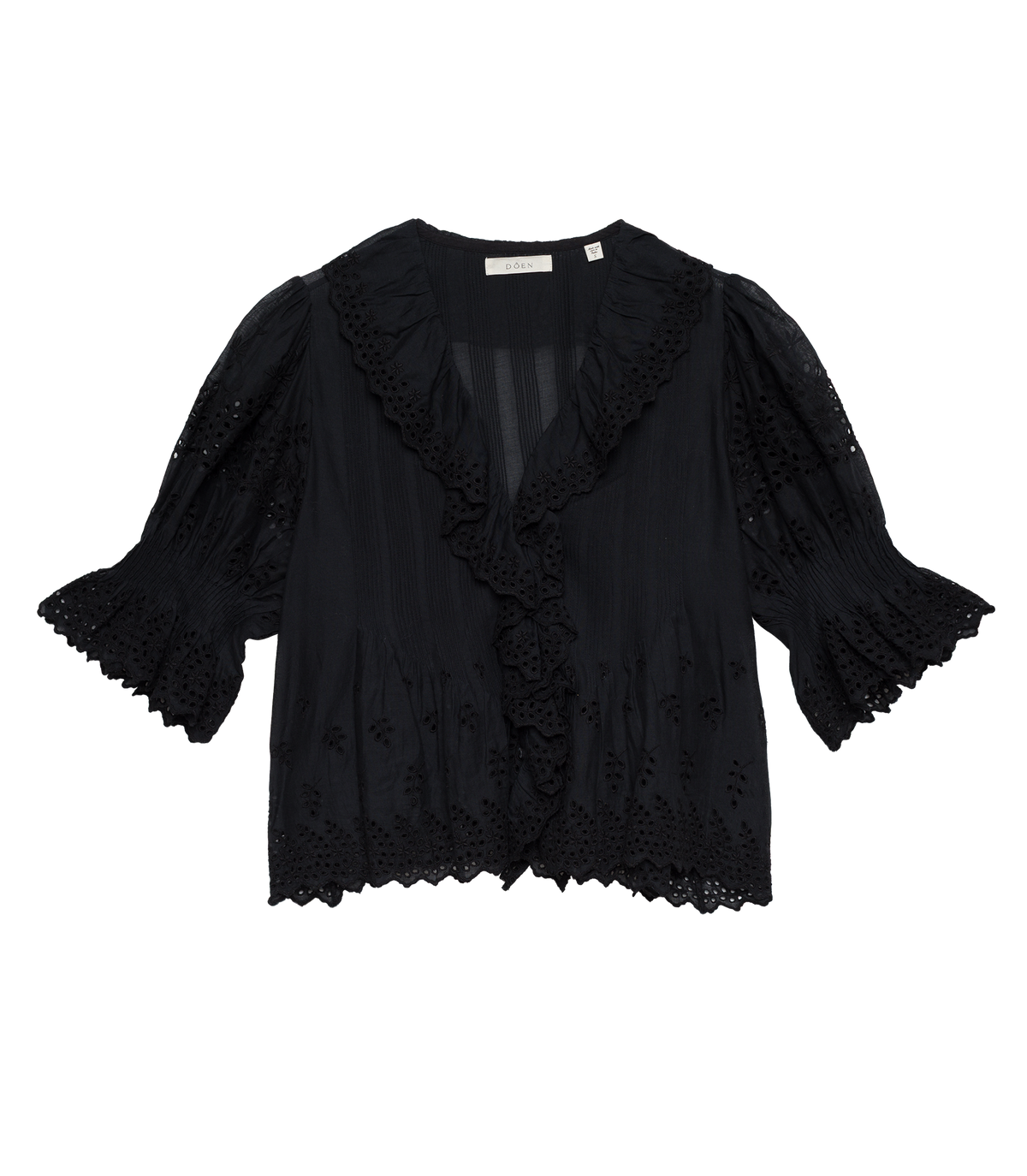 Henri Top in Black Eyelet - view 6