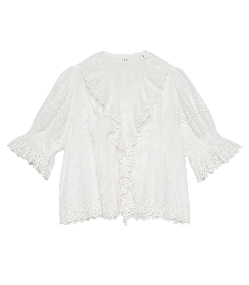 Henri Top in Salt Eyelet - view 6