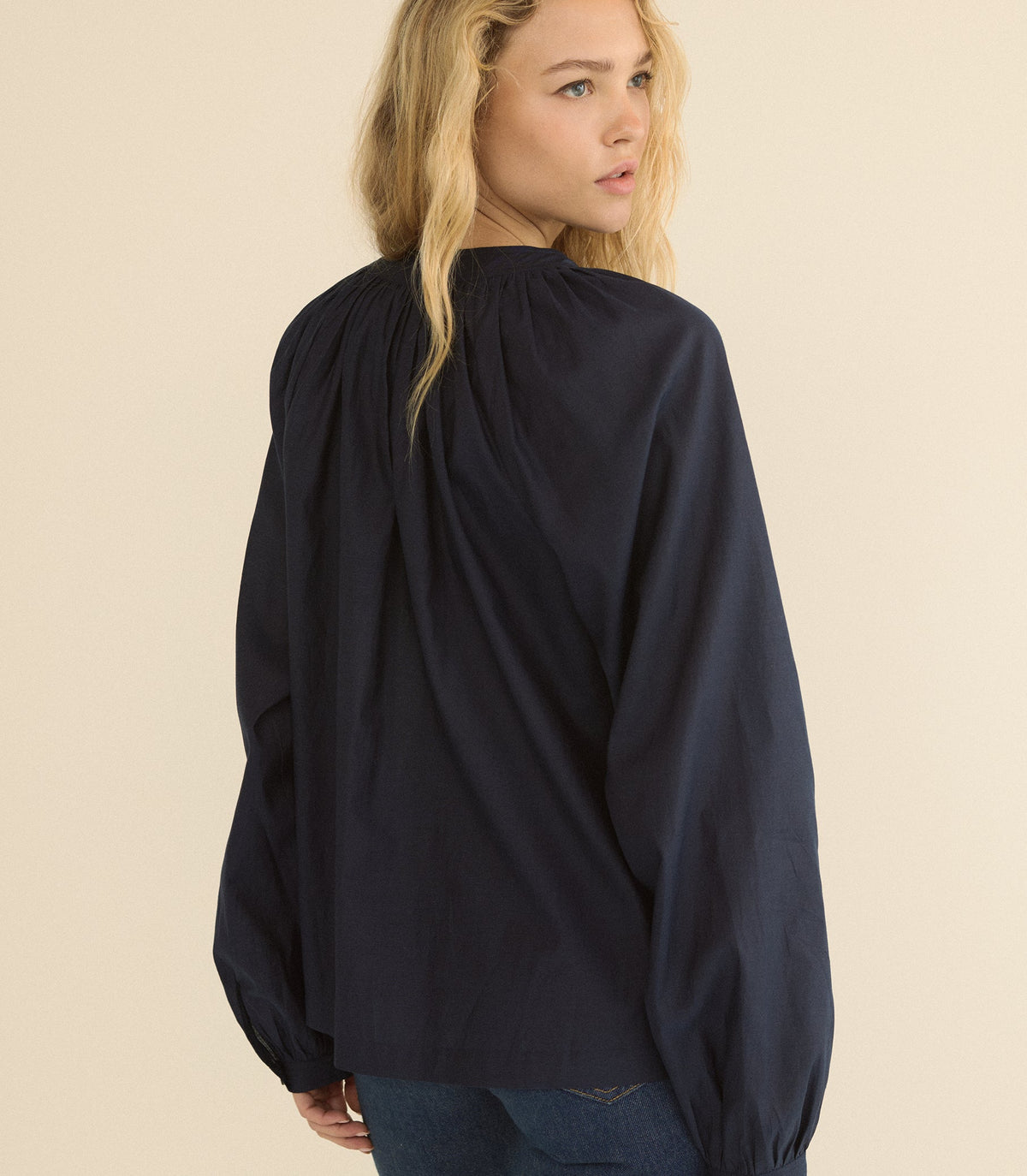 Julienne Top in Oxford Blue - view 5