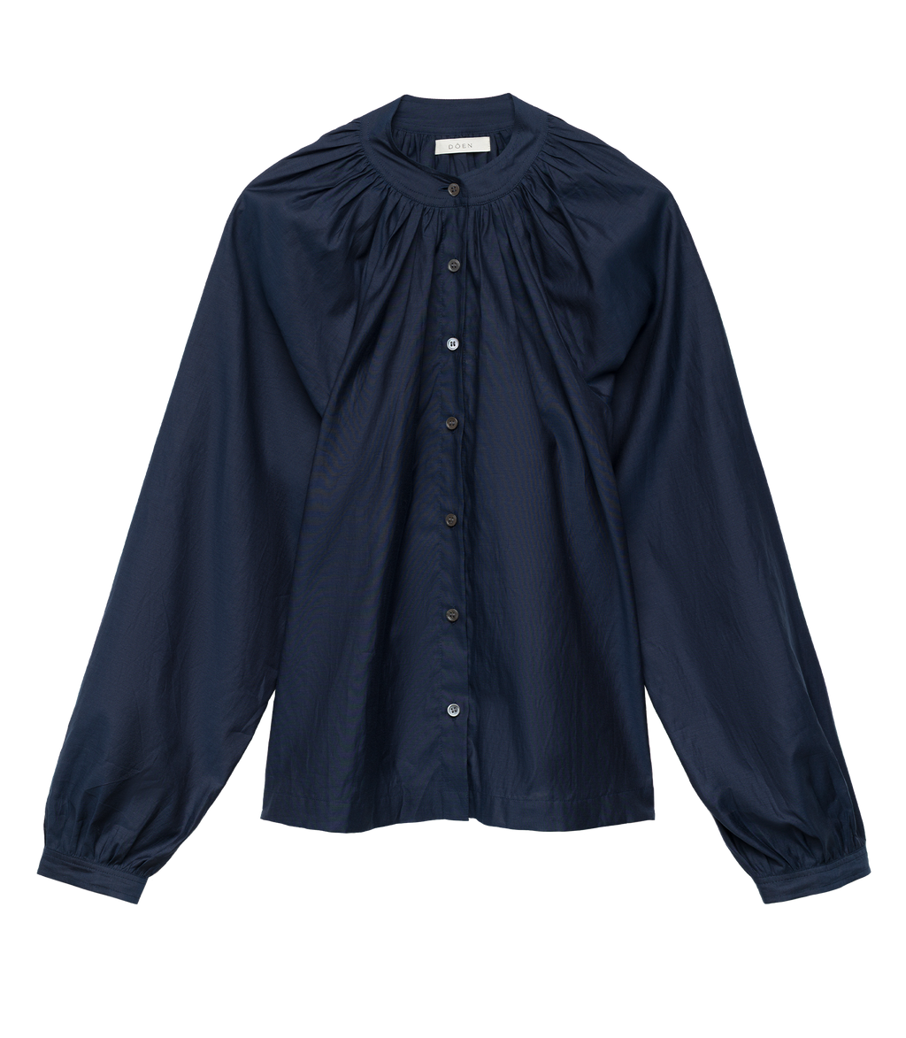 Julienne Top in Oxford Blue - view 7