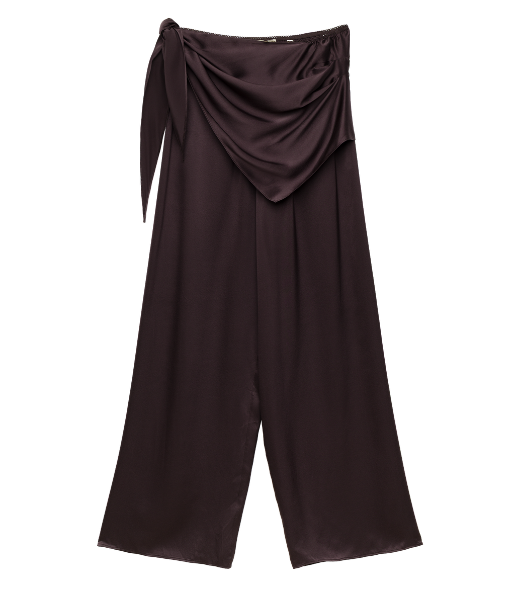Lavona Scarf Pant in Equestrian Brown - view 12