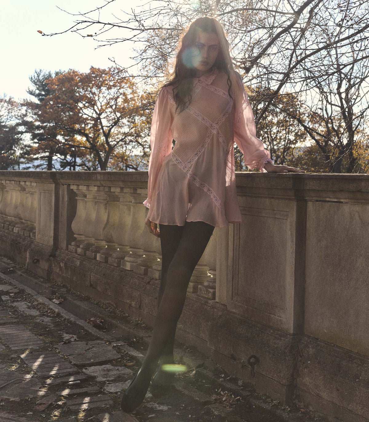 Louisette Dress in Pink Hydrangea - view 4