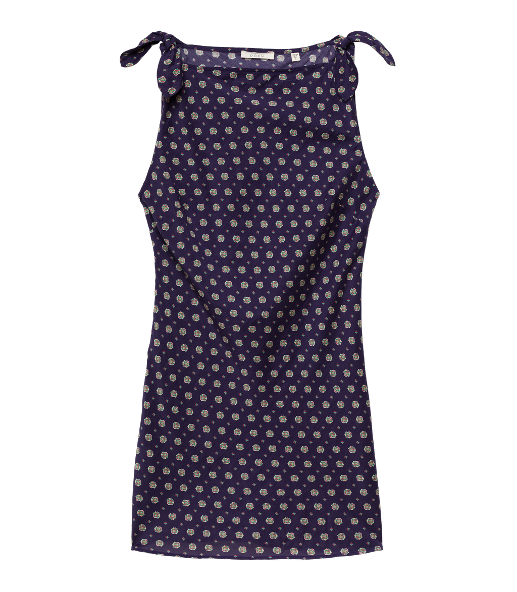 Maltina Dress in Navy Cadiz Foulard - view 5