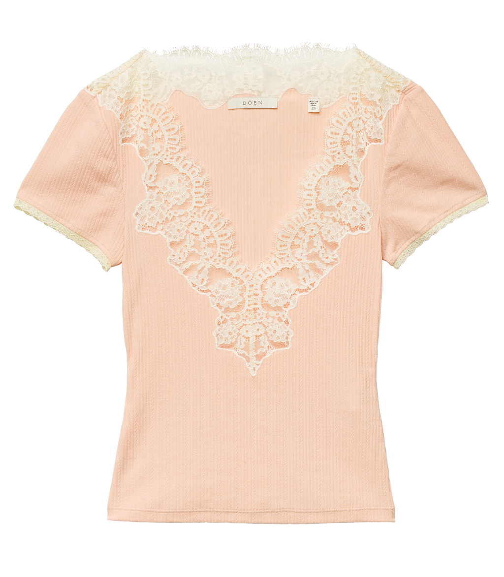 Nalia Tee in Light Peach Sorbet - view 9