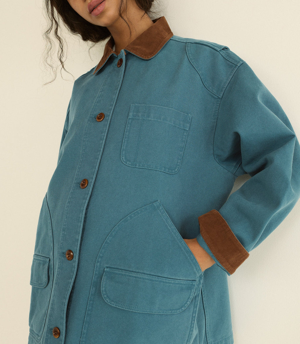 Pascual Jacket in Caspian Blue - view 7