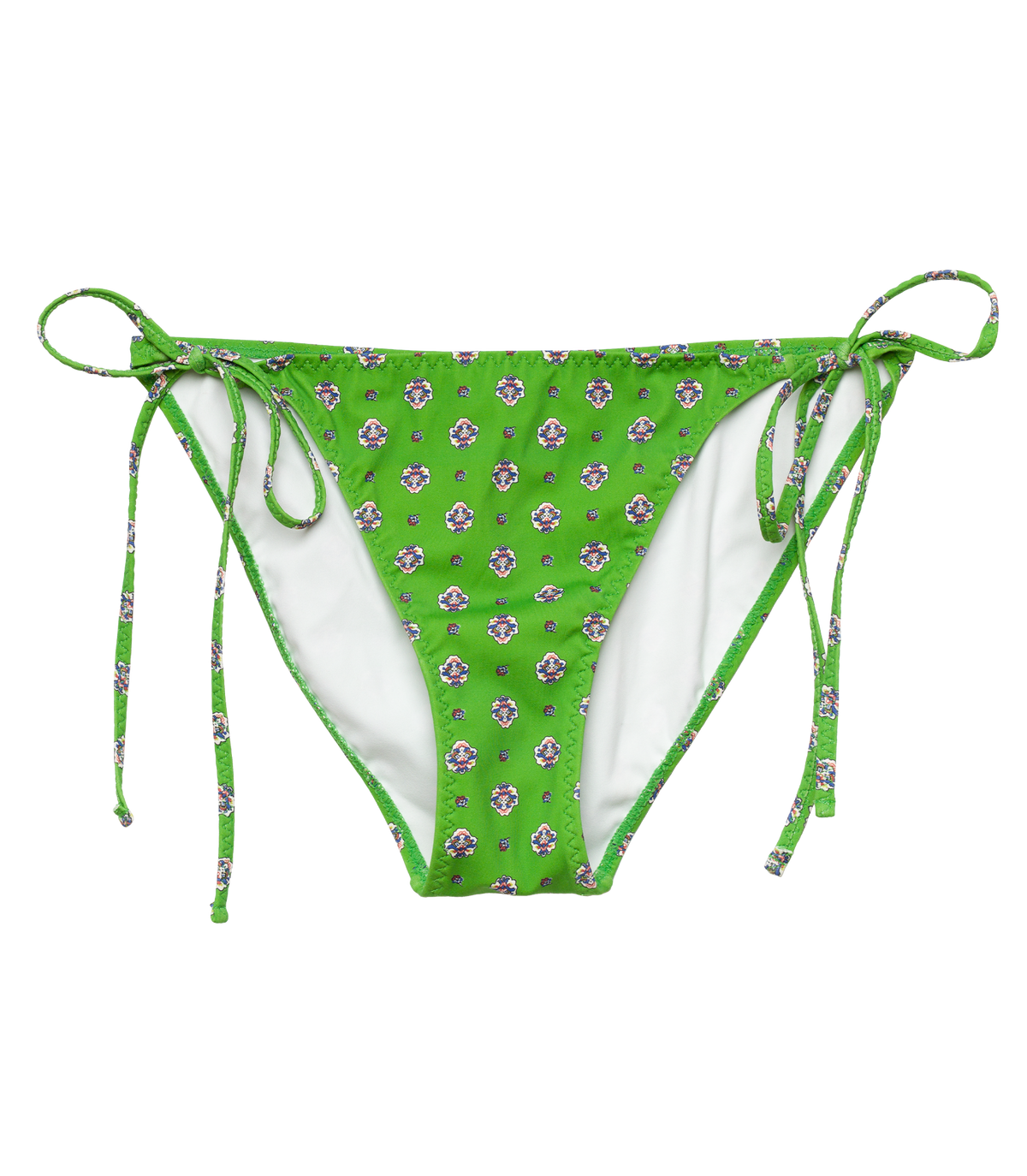 Positano Bikini Bottom in Vert Cadiz Foulard - view 8