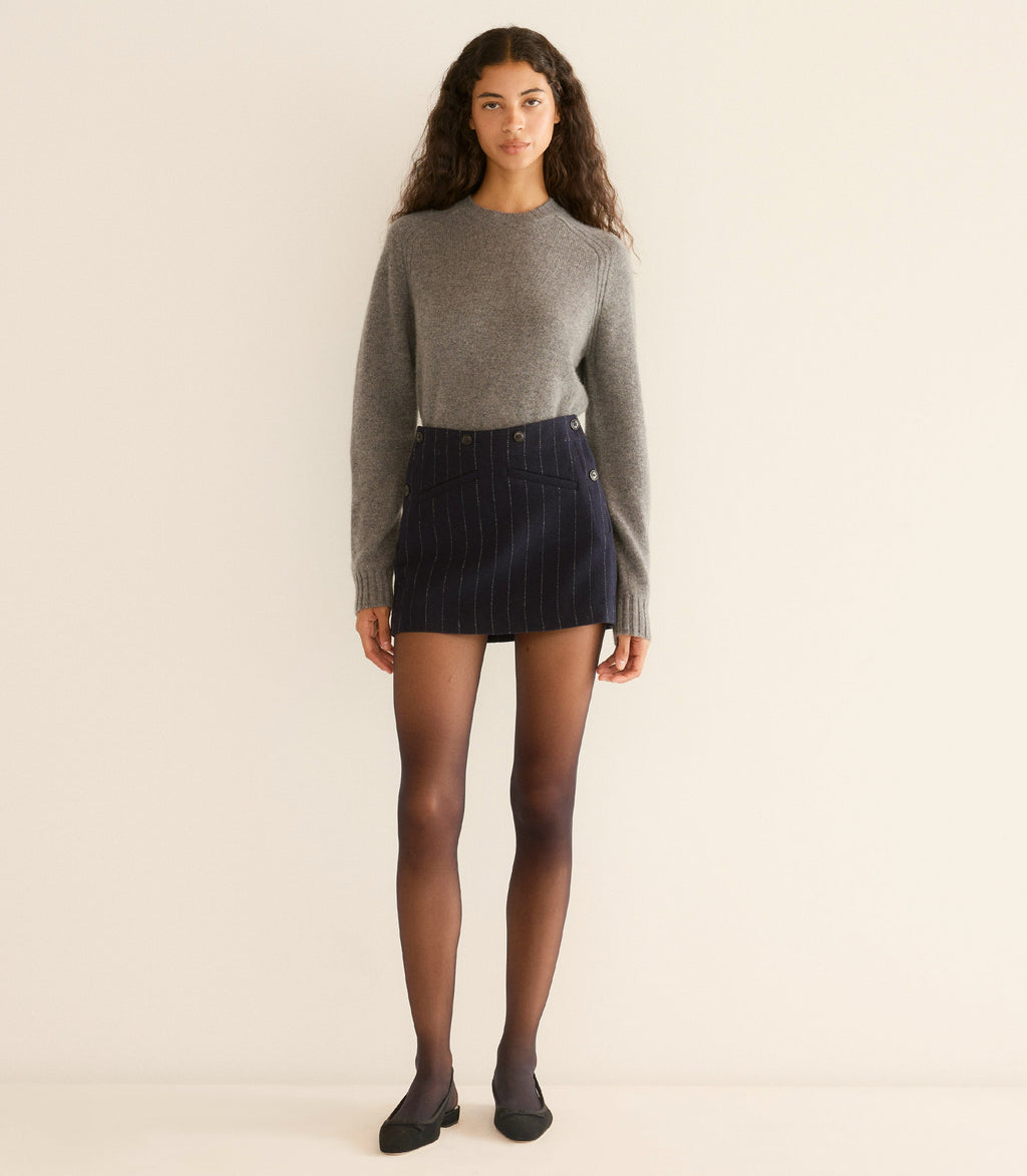 Raina Skirt in Marianne Pinstripe - view 3