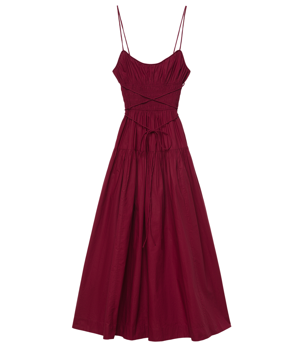 Safia Dress in Deep Ruby - view 6