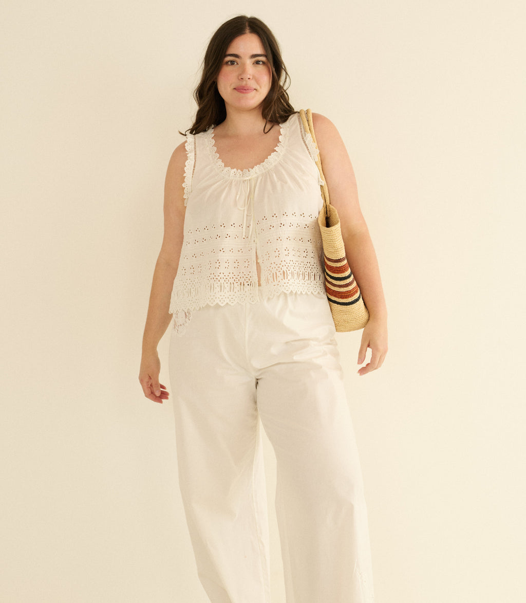 Toussine Top in Salt - view 5