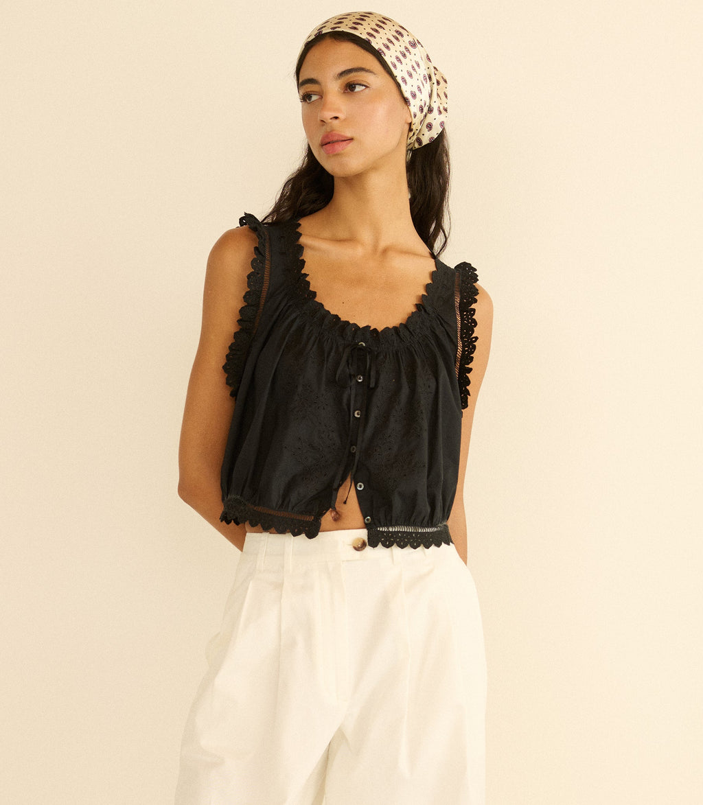 Traveler Top in Black - view 2